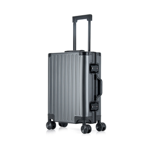 Gray aluminum trolley box