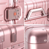 Pink aluminum trolley box