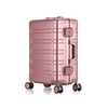 Pink aluminum trolley box